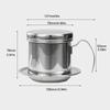 Coffee Filter Small French Press Portable Stainless Steel Vietnamese Coffee Pot For Pour Over Barista Maker Reusable Dripper