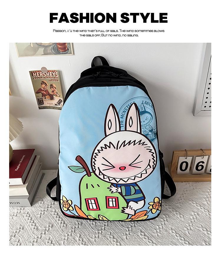 SchultaschenRucksack Lässig Vielseitig Modetrend Rucksack Mittelschule College-Student Schultasche Niedlicher Cartoon Dame CLE