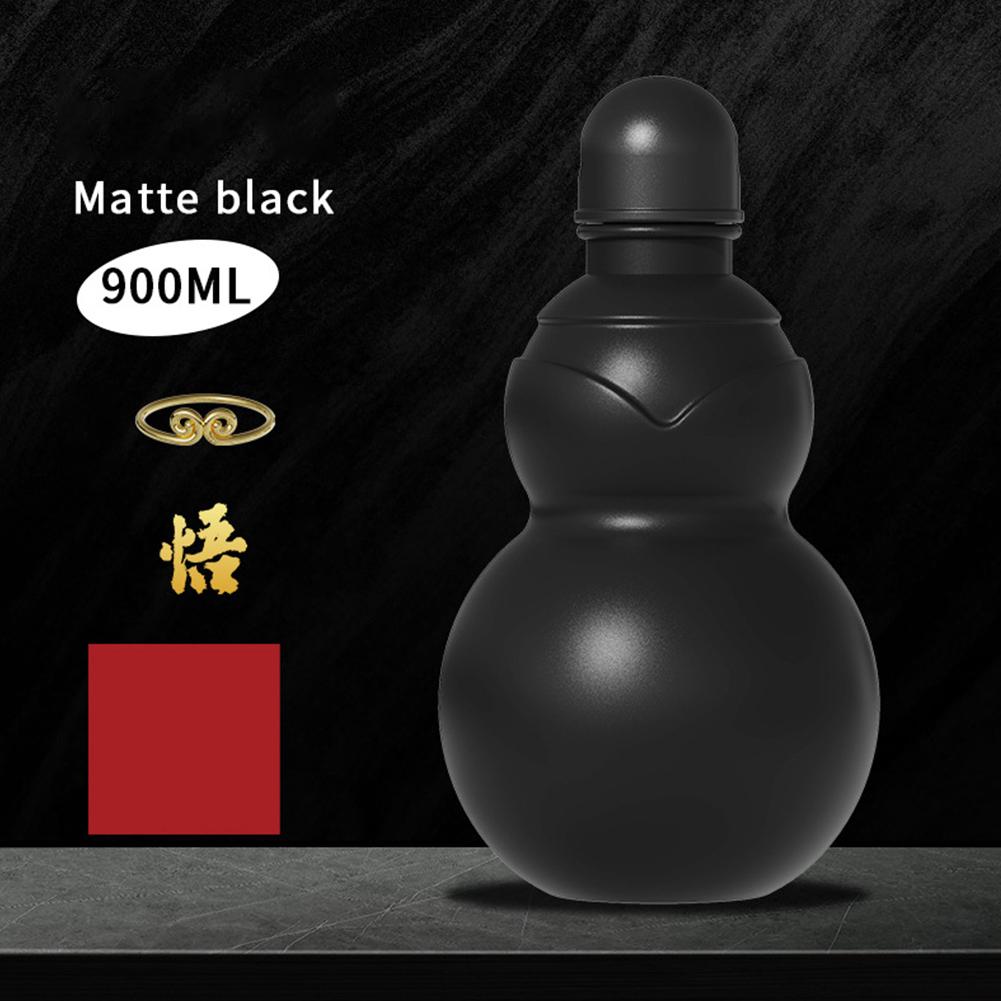 900ml Gourd Water Bottle Handheld Chinese Retro Drinking Gourd Cup Unique Leakproof Travel Water Kettle for Wu Kong Game Fan