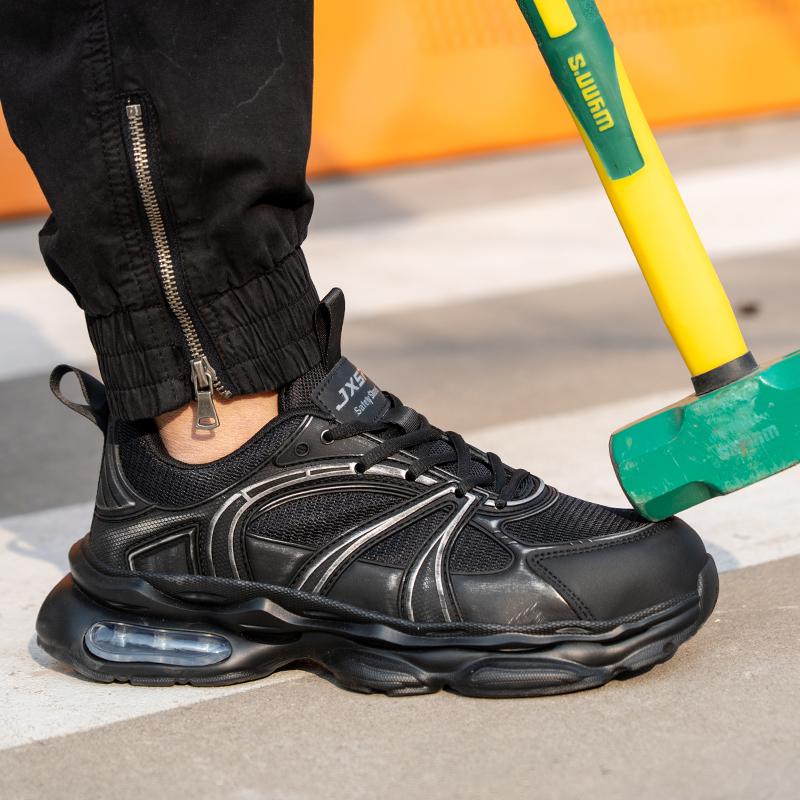 New Air Cushion Work Safety Shoes Men Anti-Smash Composite Toe Insulating Shoes Anti Puncture Work Sneakers Indestructible Shoes