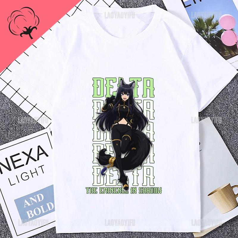 The Eminence In Shadow Cool Printed Anime T-shirt Cotton Fashion Harajuku Style Man T Shirt Casual Loose Streetwear Unisex Tees