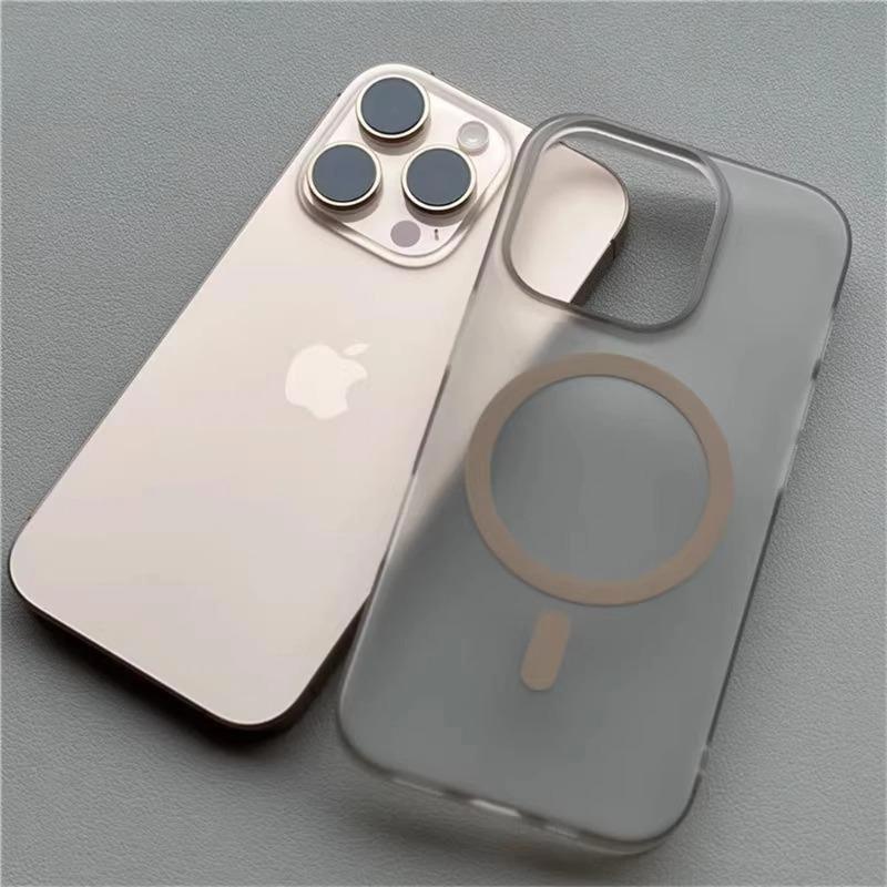 1.0 MM Ultra Thin Matte Hard PC Translucent Case For iPhone 17 16 15 14 13 12 Pro Max Magsafe Magnetic Wireless Charge Cover