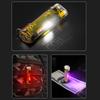 Mini Key Chain Flashlight with Infrared Side Light  Rechargeable Keychain Torch Portable Outdoor Lighting for Daily or Emergency