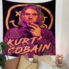 Kurt Cobain Wandbehang, Nirvana Grunge Legenden Kunst, Retro Rock Wanddekoration für Schlafzimmer WG