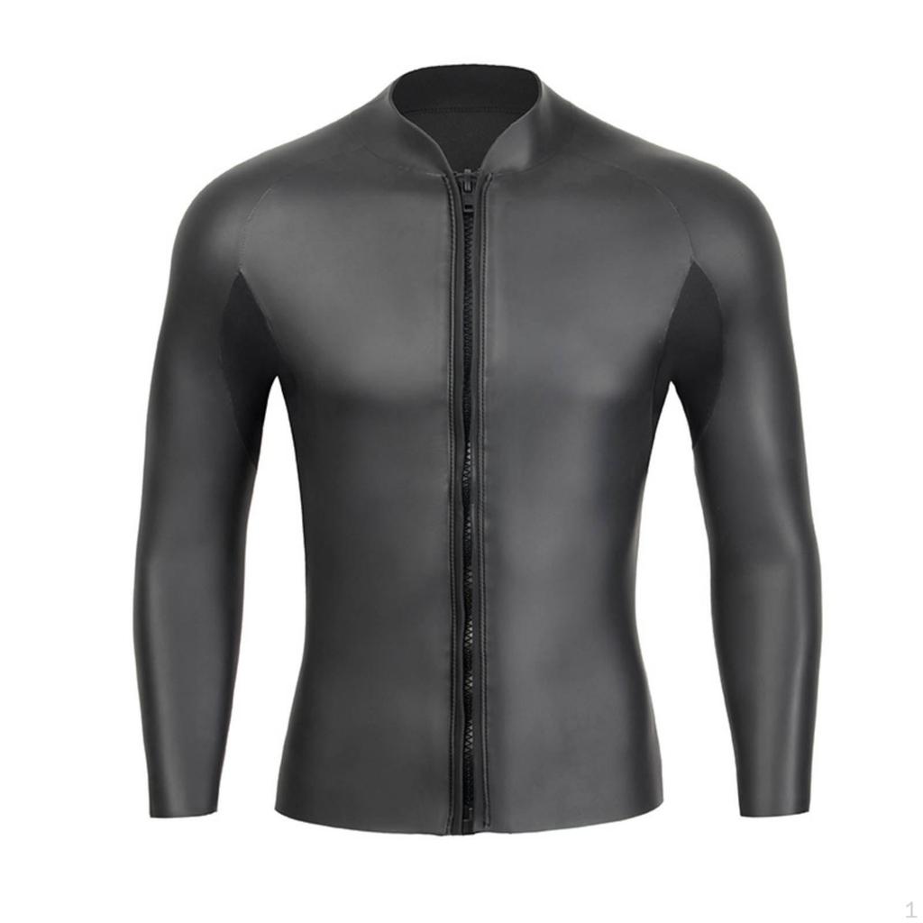 Top de combinaison de plongée en néoprène de 3 mm à rétention de chaleur Protection solaire Manches longues