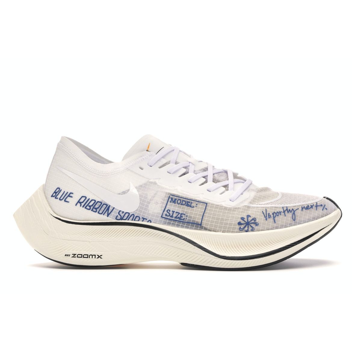 

Спортивные кроссовки унисекс Nike ZoomX Vaporfly NEXT% Blue Ribbon White Team-Royal Orange-Pel CU4844-100