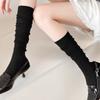 Western Style Rider Boot Calf Socks Stretchy Knight Boots Long Socks Soft Comfortable Knitted Stocking For Women Warm Accessory
