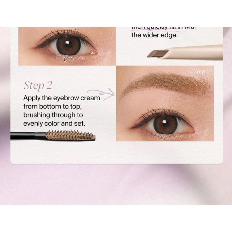 JOOCYEE - 2 In 1 Eyebrow Pencil & Cream - 3 Colors