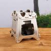 Portable Folding Stainless Steel Wood Stove for Camping and Hiking