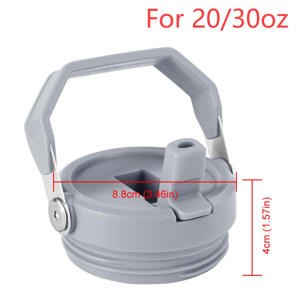 Flip Straw Lid Replacement with Handle Spill Proof Dustproof Tumbler Lid Splash Resistant for Stanley 20/30/40oz Mug Accessories