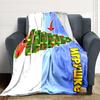1Pc Roblox Winter Wonderland Blanket Soft Throw Blanket For Home Bedroom Bed Sofa Travel Office Solid Christmas Blanket