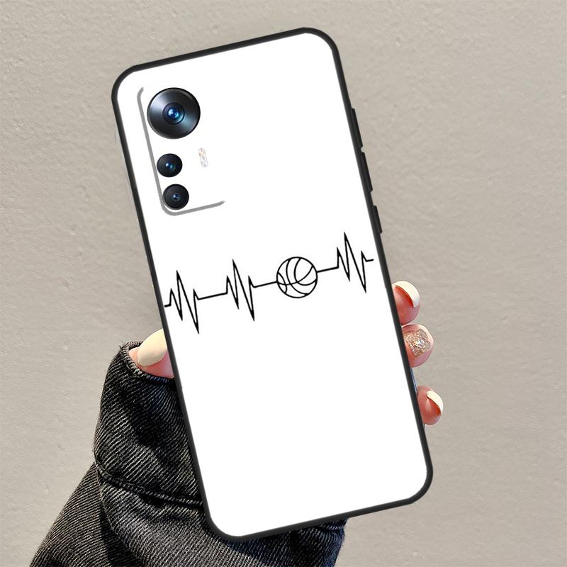 Basketball Heart Beat Case For Xiaomi 14T Pro 13T 11T 12T 13 14 15 Ultra Cover For POCO F7 F5 F6 X3 X5 X6 X7 Pro