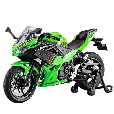 1/12 Kawasaki Motociklo Die-cast Modelis - Garso ir Šviesos Efektai - Autentiškos Detalės - Pramogos Vaikams ir Motociklų Mėgėjams111