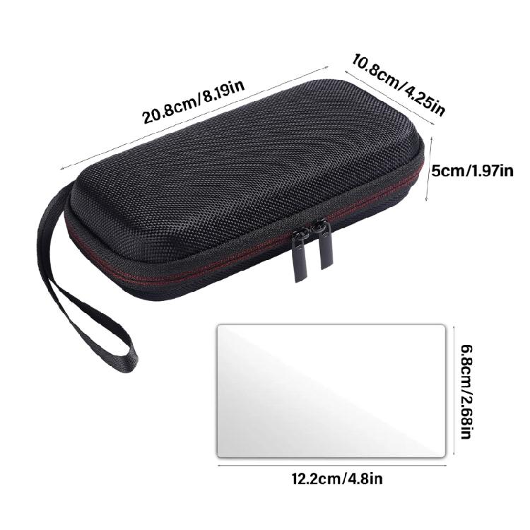 Advanced Protective Storage Bag Organizers For Trimui Lightweight Carry Case Plus Tempered Glass Film Screen Protector