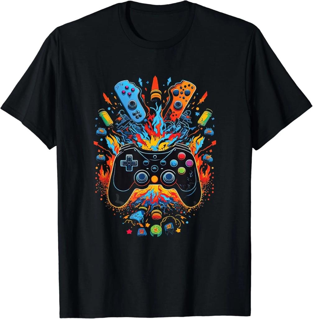Gamer Ästhetik Grafik Gaming Videospiele Jungen Geschenk Unisex T-Shirt