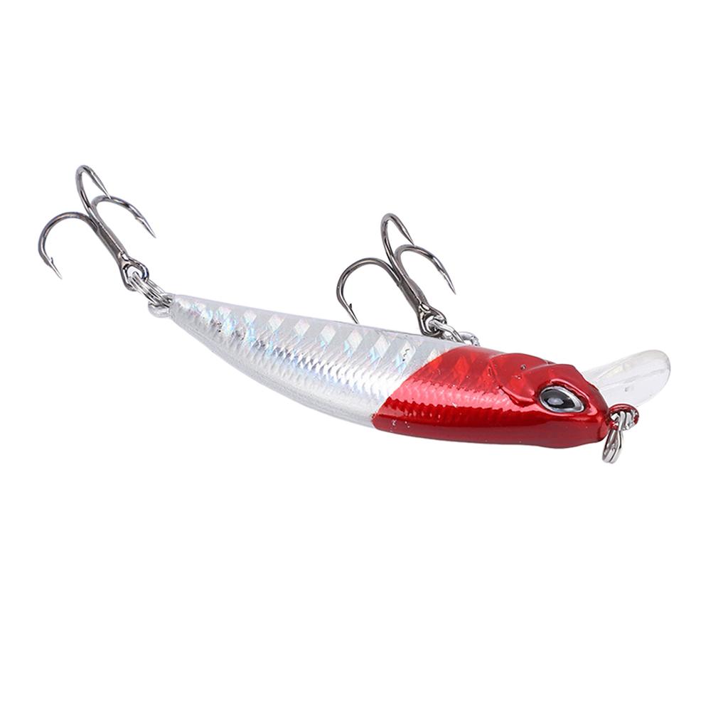 5cm Hard Artificial Minnow Fishing Bait 3D Lifelike Eyes Floating Wobbler Fishing Lures#4