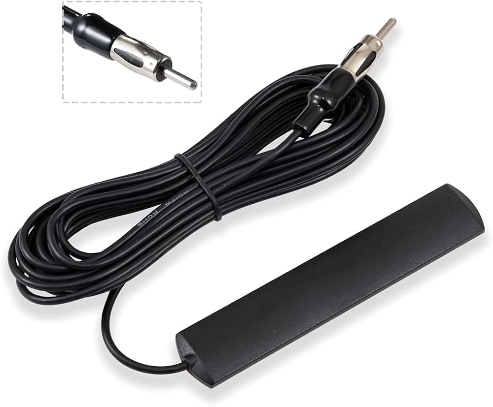 5M Universal Car Radio FM Antenna Signal Amplifier Booster High Gain Enhanced Reception for Auto Marine Boat RV Vehicle 12V