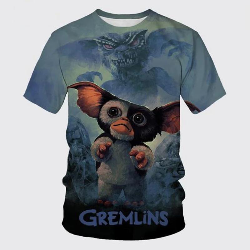 New Fashion Comedie Film Cartoon Gremlins 3D Print Tricouri bărbați femei Vară amuzant Cool Harajuku Streetwear Tricou unisex