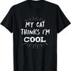 Cat Yoga Poses Cats Practicing Mindfulness Meditation Kitten T-Shirt
