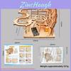 Technology Small Construction Wooden Electric Track Marble Toy For Kids Educational Play