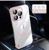 Applicable to iPhone16 electroplated PC borderless mobile phone case 15 transparent Apple 14 with its own lens film all-inclusive hard case