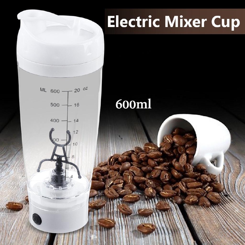 600ml USB Portable Electric Rechargeable Automatic Coffee Protein Milk Mixer Cup Shaker For Travel Use Fruit Juice Mixer