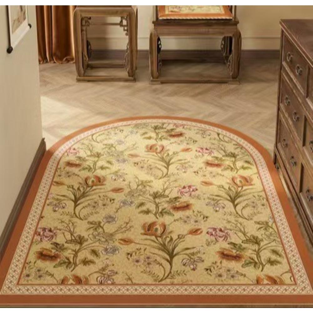 

Новый китайский американский ретро домашний кожаный дверной коврик для пола бытовой стираемый нескользящий коврик для ног 50 * 80Cm (leather)