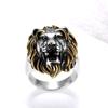 Ring Personalized Retro Ring Gold Lion Head Men's Ring Domineering Hip-hop Lion Head Ring