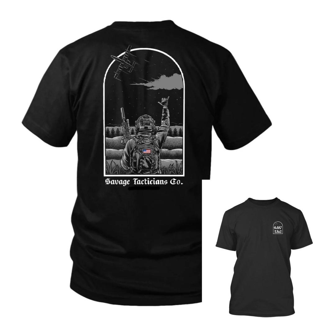 CAS Savage Tacticians White Hardman Military Tactical Casual Tshirt Luxury Brand Mens and Womens Top