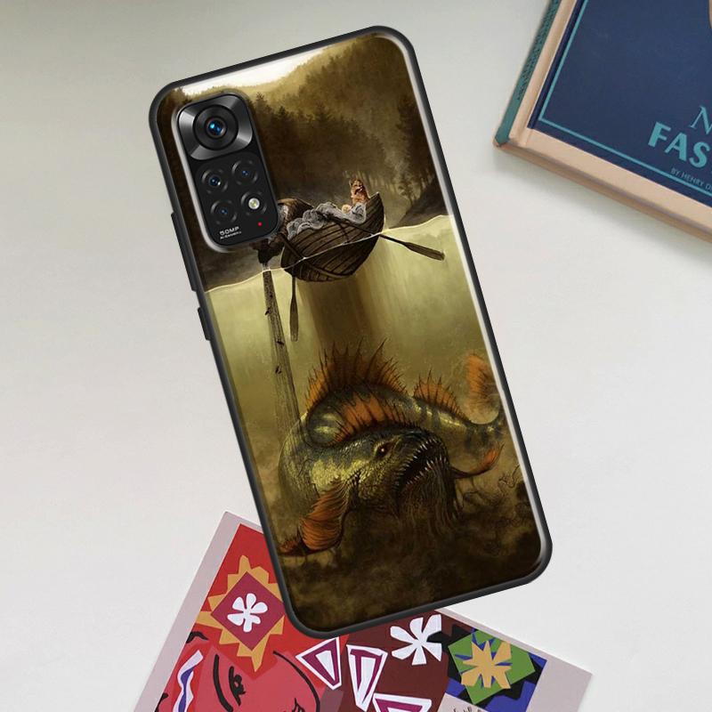 Fischerei Malerei Hülle Für Xiaomi Redmi Note 13 14 Pro 12 11 10 15 Pro Plus Redmi 15C 14C 13C 10C 12C 15 Abdeckung