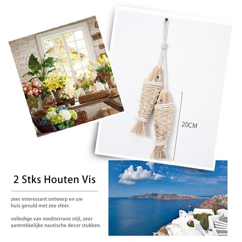 1 Pair Hand Carved Wooden Fish Hanging Marine Coastal Wall Sculptures Wooden Carved Fish Wall Decor Home Room Nautical Decor