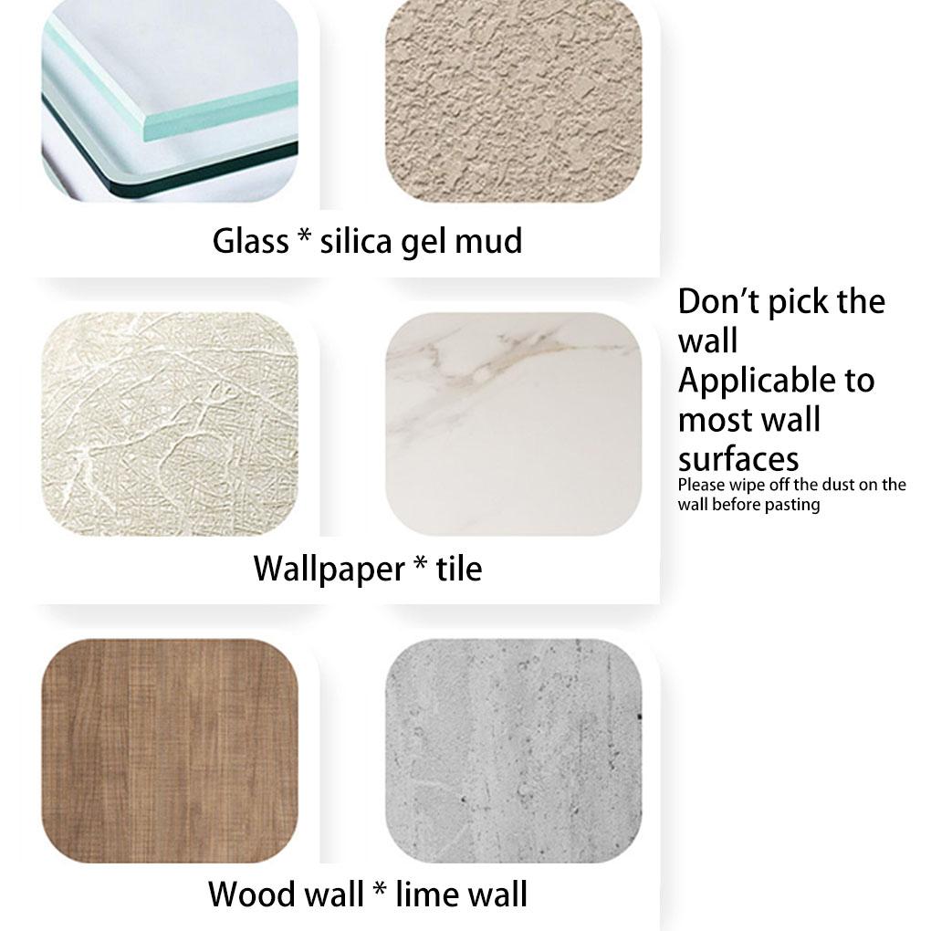 Quadratischer Türstopper Silikon Einfarbig Abnehmbar 9mm Kleber Stanzfrei Haushalt Büro Wandschutz Kühlschrankpuffer