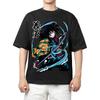 Demon Slayer Giyuu Tomioka Water Breathing Anime Print T Shirt Men 2026 Summer Casual Streetwear Oversized Cotton Tees Japanese