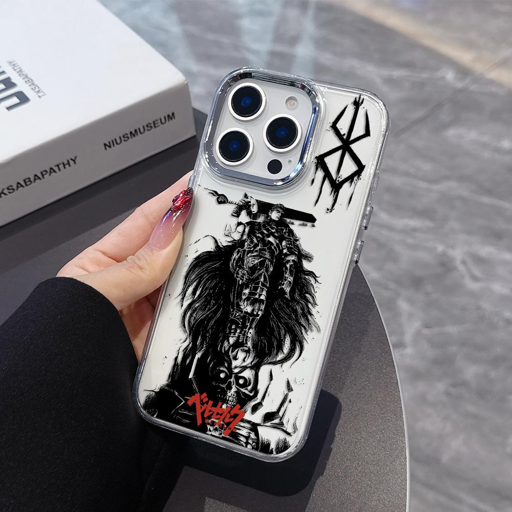 Berserk Comics Hot Anime Phone Case For iPhone 17 16e 16 15 14 13 12 11 Mini Pro Max X XR XSMAX 8Air Plus Transparent Soft Cover