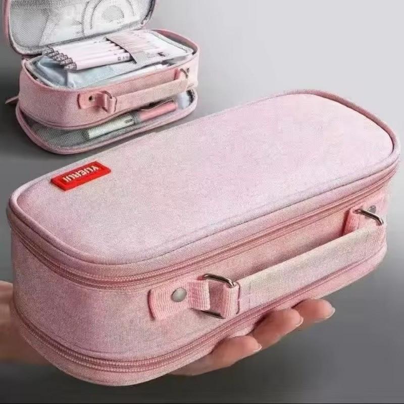 Large Capacity 5 Layers Pencil Cases Pencil Pouch Pen Holder Double Open Stationery Multifunction Double Layer Pen Bag