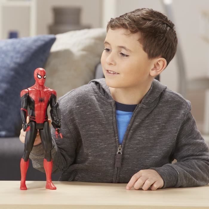 Figurine Titan Spiderman - Marvel Spider-Man Far From Home - 30 cm - 5 points d'articulation