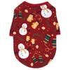 Cozy And Soft Christmas Pet Apparel T-shirt For Dogs And Cats With Delightful Holiday Design