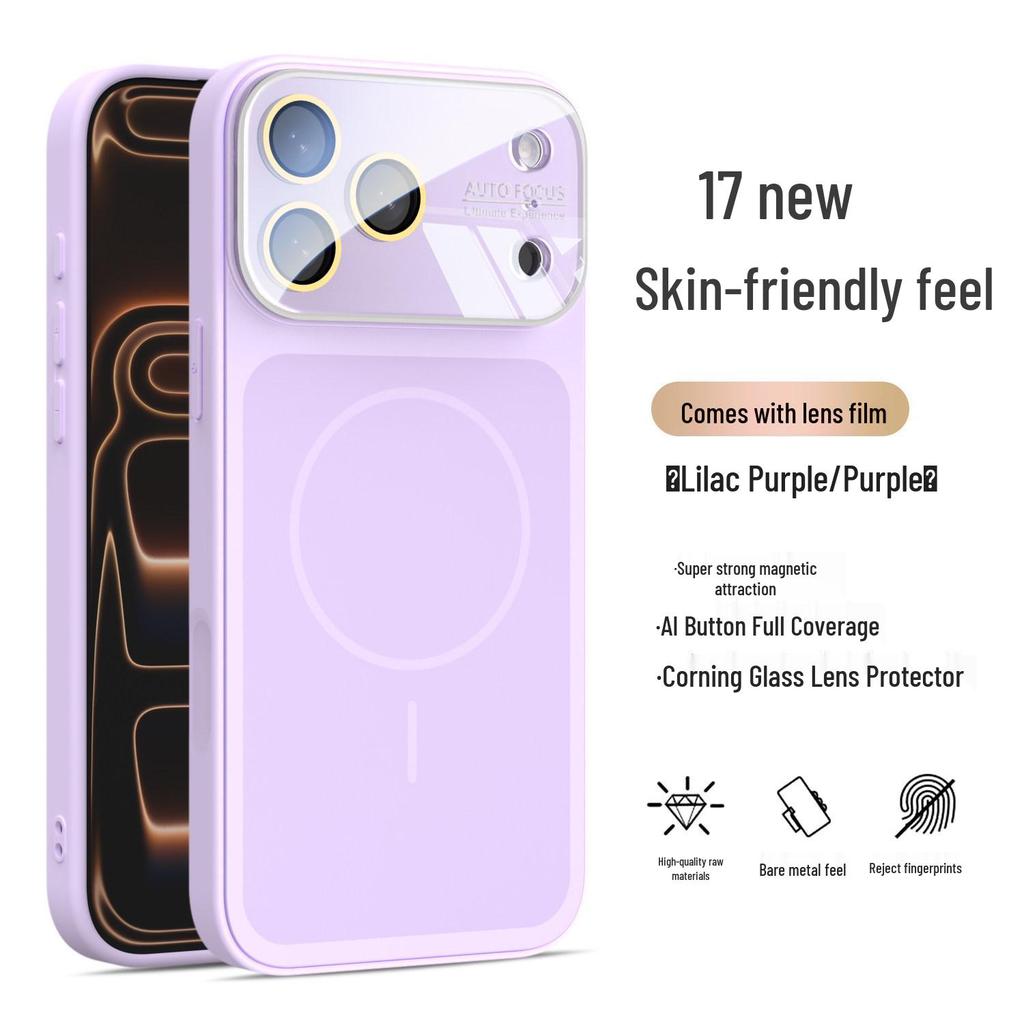 iPhone 17 Pro Max Flüssigsilikon Magnetischer AI-Button Hülle - Apple 16 PM Schutzhülle