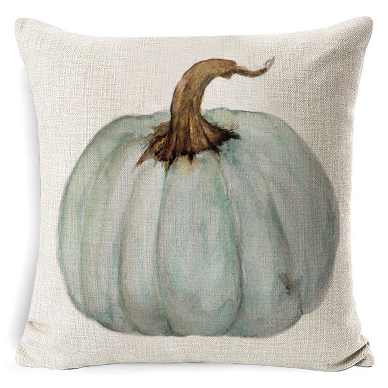 New Thanksgiving Pumpkin Plaid Pillow Cover Holiday Home Decoration Cushion Cushion Cover Home