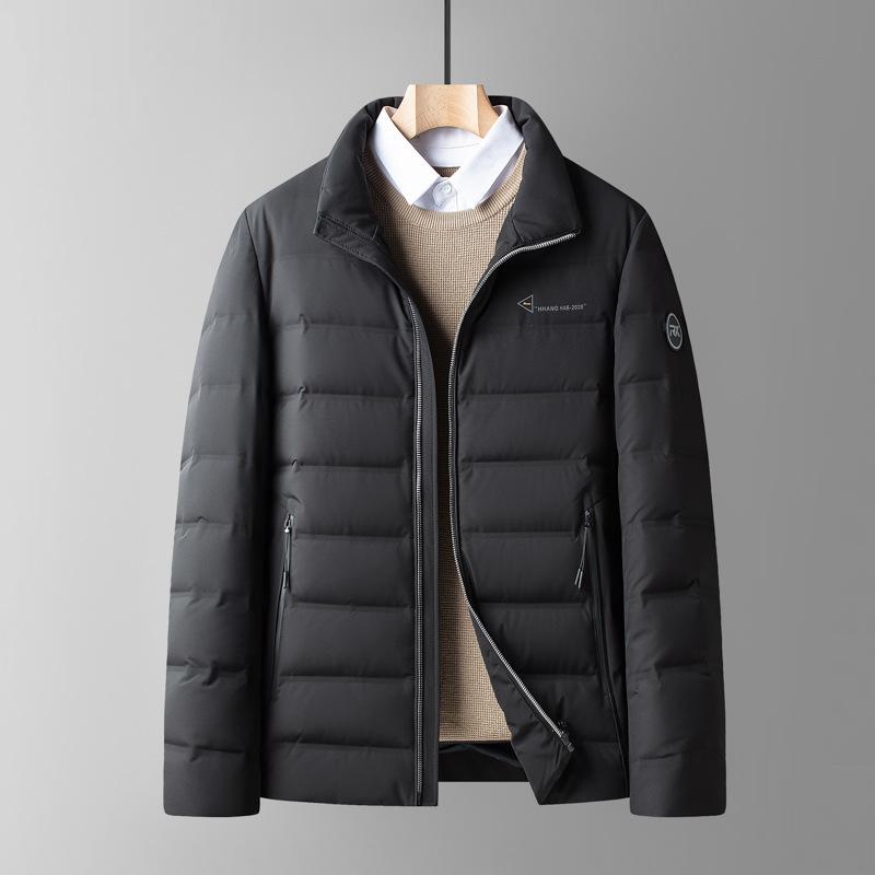 

Новая легкая куртка-пуховик на осень и зиму из белого утиного пуха для молодых мужчин, короткая модная простая куртка-пуховик, утепленная куртка-пуховик для мужчин 3XL