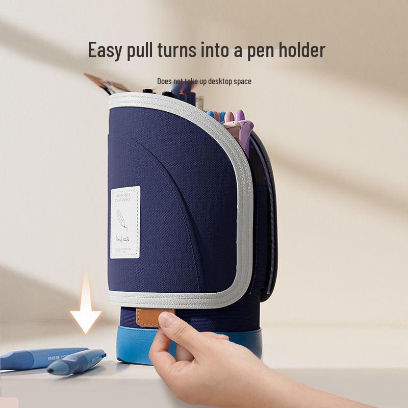 2024 Large Capacity Pencil Case for Middle and High School Students - Stylish and Durable Stationery Storage Bag for Men