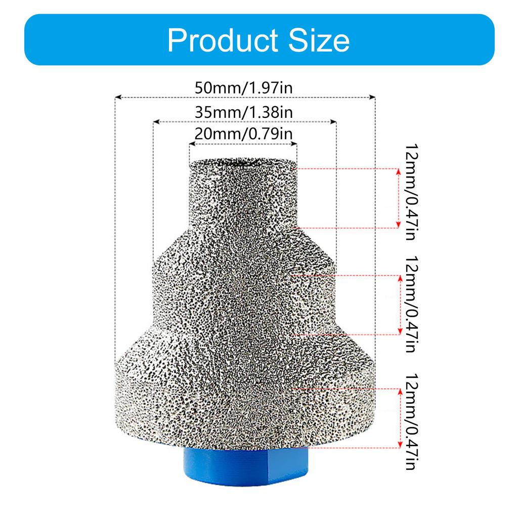 Diamond Beveling Chamfer Bits for Tile Marble Glass Granite Ceramic Drill Bit for Woodworking Countersink Drill Bit