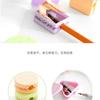 3pcs/lot Creative Fresh And Cute Biscuit Pencil Sharpener Children's Pencil Sharpener Stationery Random Colors School Supplies