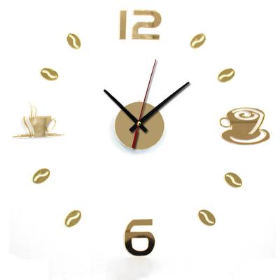 Acrylic DIY Self Adhesive Interior Wall Creative Decoration Mute Clock GD