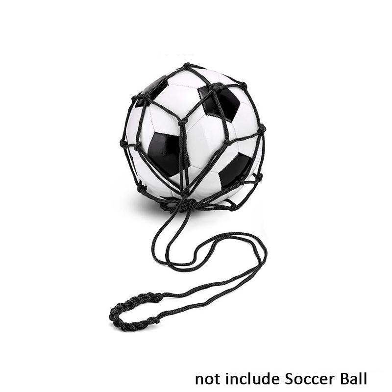 1Pc Youth Football Self Trainer Kick Net Pocket Professional Outdoor Sport Nylon Bag Basketball Soccer Ball Bag Mesh Carry Bag