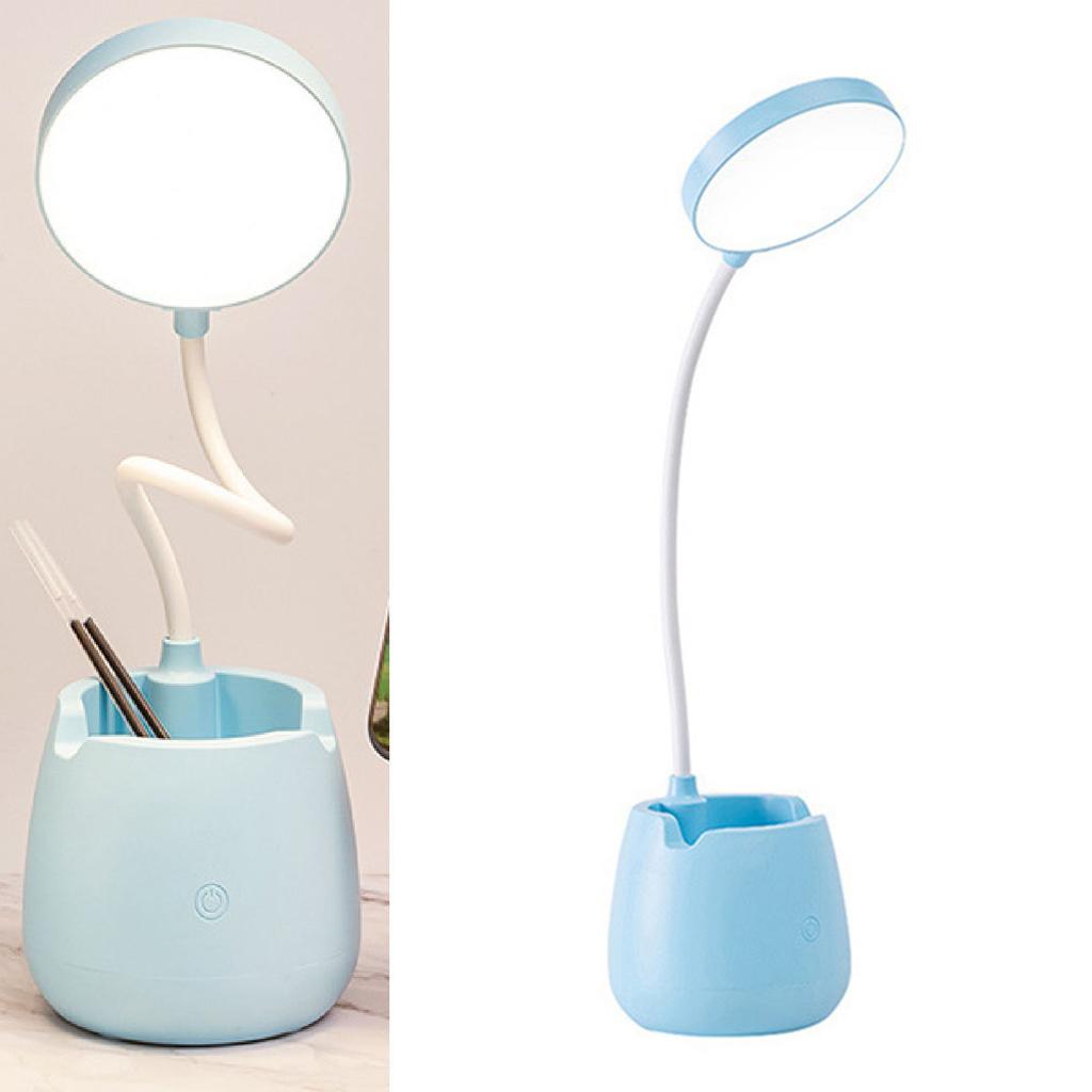 LED Desk Lamp High Brightness Eye ive USB Rechargeable Bedside Lamp Phone Holder for Bedroom