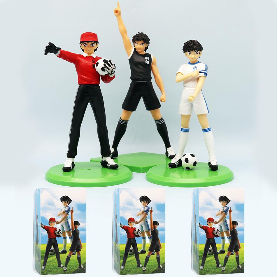 18cm Captain Tsubasa Anime Model Ozora Tsubasa Action Figures Hyuuga Kojirou/Wakabayashi Genzou Figurine Collection Figure Gifts Premium Quality