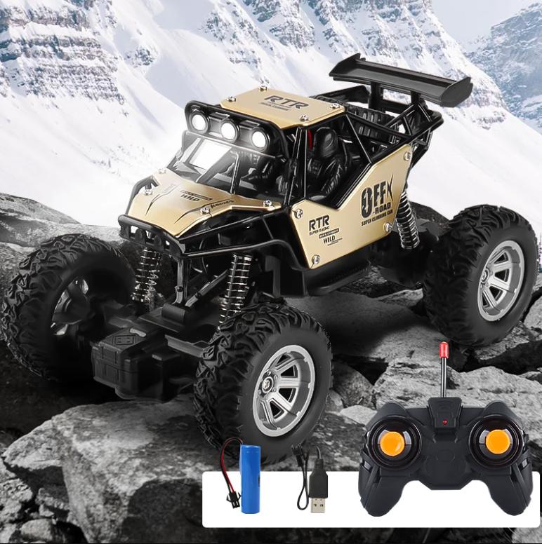 Rc Car 1/20 Off Road Wireless Remote Control Alloy Climbing Car Lights Children 4Wd Vehicle Model Toys For Boys Christmas Gifts