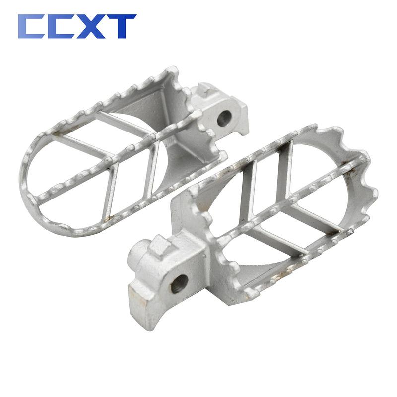 Stainless Steel Motorcycle Foot Peg Rest Pedal Footpegs For Honda CRF50 XR50 XRF70 CRF70 CRF100F Motocross Dirt Bike Universal
