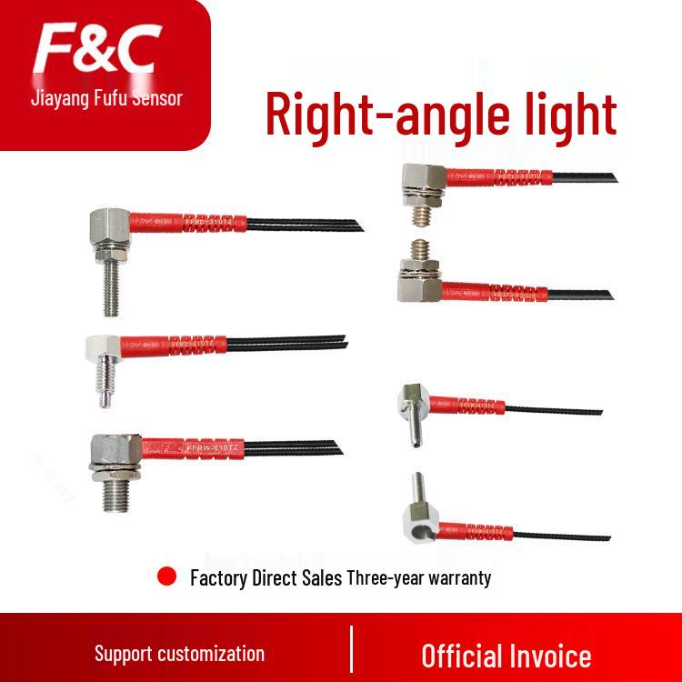 Right-Angle L-Type Fiber Optic Sensor for Industrial Automation FFRC-310TZ 12MM